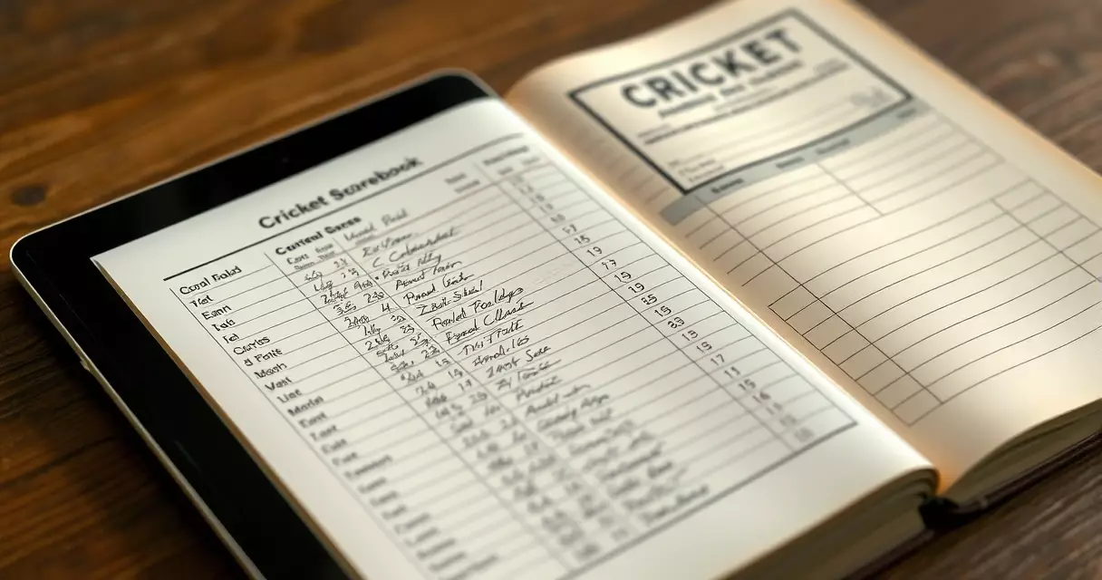 Evolution of Cricket Scorecards: From Paper to Digital