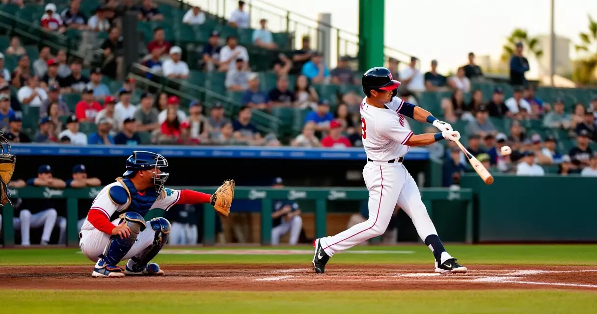 MLB batter at home plate during a major league baseball game